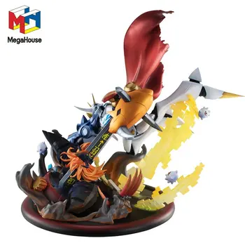 MegaHouse G. E. M. Digimon Nuotykių Omegamon V. S Diablomon Veiksmų Skaičius, Anime Modelis Darbalaukio Dekoracijas, Kolekcines, Žaislai, Dovanos
