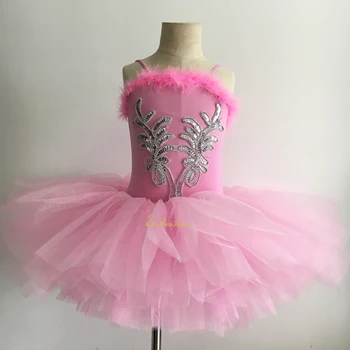 Mergina Baleto Mdc Šokių Suknelė Vaikų Pink 
