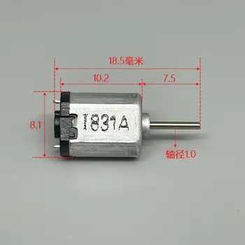 Micro 8mm NAE3B DC 1,5 V 3V), 3,7 V 5V High Speed Metalo Šepečiu K10 Elektros Varikliu