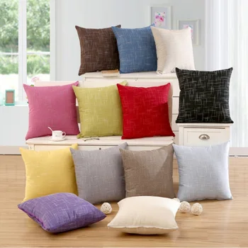 Modernių namų puošybai užvalkalas kryžiaus kanapių gryno pigmento spalva pagalvė pagalvėlės dangtis pagalvę trinkelėmis sofa namų 45x45cm