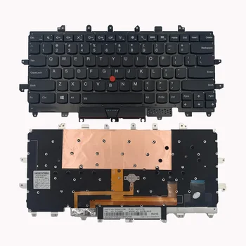 Naujo Nešiojamojo kompiuterio Klaviatūra Lenovo Thinkpad X1 Carbon 4th Gen 4 MT: 20FB 20FC foninio Apšvietimo Klaviatūra X1C 2016 M. JAV anglų