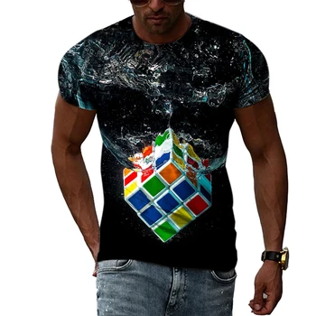 O-Kaklo Atsitiktinis Mados Viršų 3D Spausdinimo Vyrų T-shirt Vasaros Vaikų Drabužių Hip-Hop Streetwear XXS-6XL
