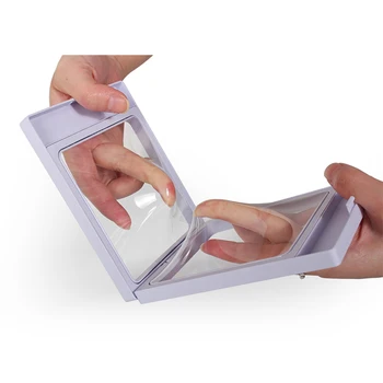 OEM plastikinės plėvelės box skaidri papuošalai ekranas lauke gali būti derinami su įvairių spalvų stendas