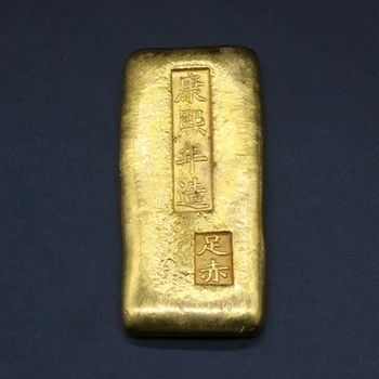 Prabangus antikvarinis paauksuotas (ten imperatorių Čing Dinastija gold bar) namų puošybos amatus