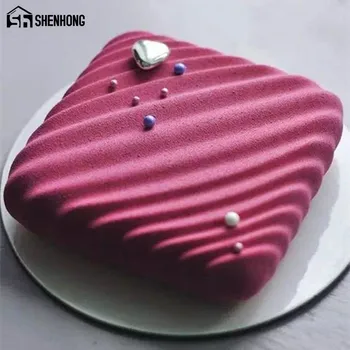 Putėsiai Pagalvės formos Silikono Tortas Pelėsių Ledus, Saldainius 3D Torto formos Pan Bakeware Priedai
