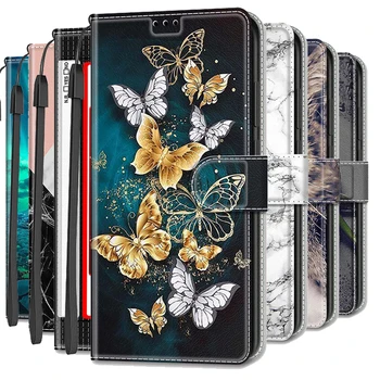 Samsung Galaxy A52 5G Flip Case Odinis Įspausti Magnetinio Piniginės Stiliaus Knygos Viršelio Galaxy A52S Atveju A52 SM-A526 A525 Funda
