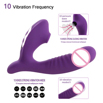 Silikono Čiulpti Makšties Vibratoriai 10 Greičio Vibracija, Oralinis Seksas, Clit Sucker-Klitorio Stimuliatorius Sekso Žaislai Moters Masturbacija