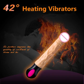 Smart Šildymo Vibratorius Vibruoja Sūpynės, Padirbti Vibratorių Klitorio Stimuliatorius Makšties Dirbtinės Varpos G-spot Masažas Sekso Žaislas, skirtas Moters