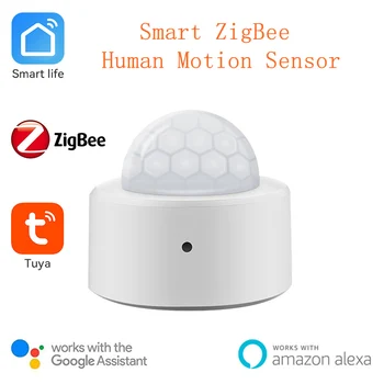 Tuya Zigbee Mini Smart Žmogaus Kūno PIR Judesio Daviklis Infraraudonųjų spindulių Jutiklį, Detektorių, Namų Automatikos, Saugumo PROGRAMĖLĘ, Signalizacijos Nuotolinio Valdymo