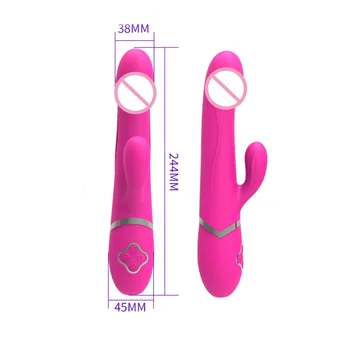 USB Įkrovimo Sukimosi Vibracija, Makšties Masažas Vibratorius G taško Stimuliacija Orgazmas Dildo, Vibratoriai Moterims, Seksualus, Vibruojantis Žaislai
