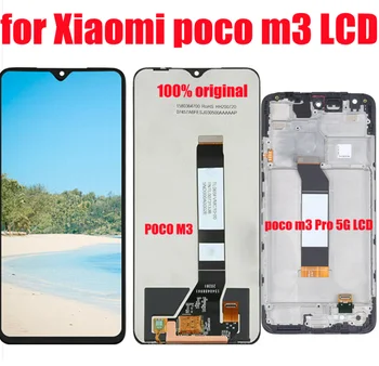 Už Xiaomi poco m3 LCD ekranas m2010j19cg m2010j19ct LCD ekranas Xiaomi poco m3 pro 5g ekranas LCD m2103k19pi