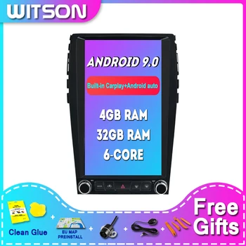 WITSON Android 9.0 Tesla Automobilių Vaizdo Radijas, DVD FORD EDGE 2015-2019 (MAŽAS) Rankinis Oro kondicionierius 4G RAM 32ROM car multimedia