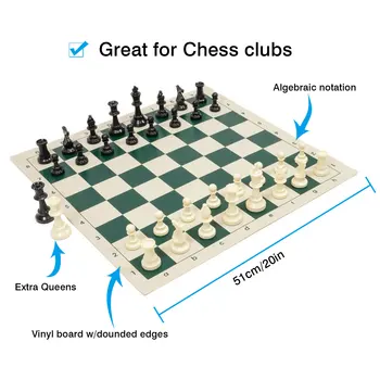 Šachmatų Rinkinį 20x 20 Nešiojamų Kelionių Šachmatų Nešiojimo Dirželis per Petį