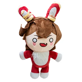Žaidimas Genshin Poveikio Gintaro Mielas Triušis Pliušinis Lėlės Įdaryti Žaislas Anime Vėjo Ledo Gleives Mielas Cosplay Animacinių Filmų Pagalvę Kalėdos Dovanas