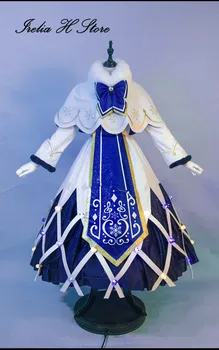｛išankstinio pardavimo｝Irelia H Parduotuvėje 2021 Sniego miku Cosplays Miku cosplay kostiumų žiemos Dress moterų Limited Edition